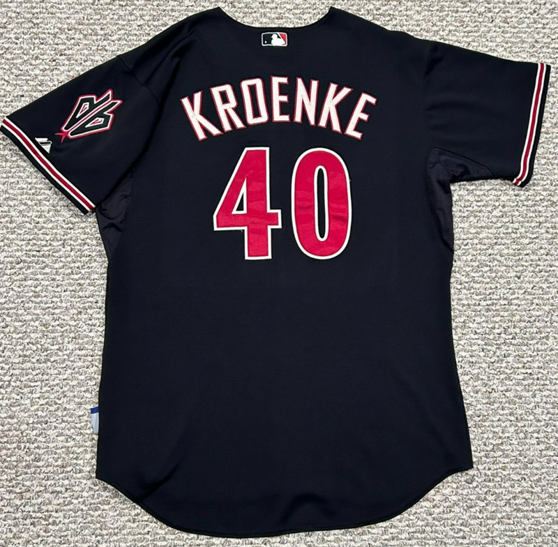 KROENKE SIZE 46 #40 2010 ARIZONA DIAMONDBACKS "GAME USED" JERSEY LOS DBACKS MLB