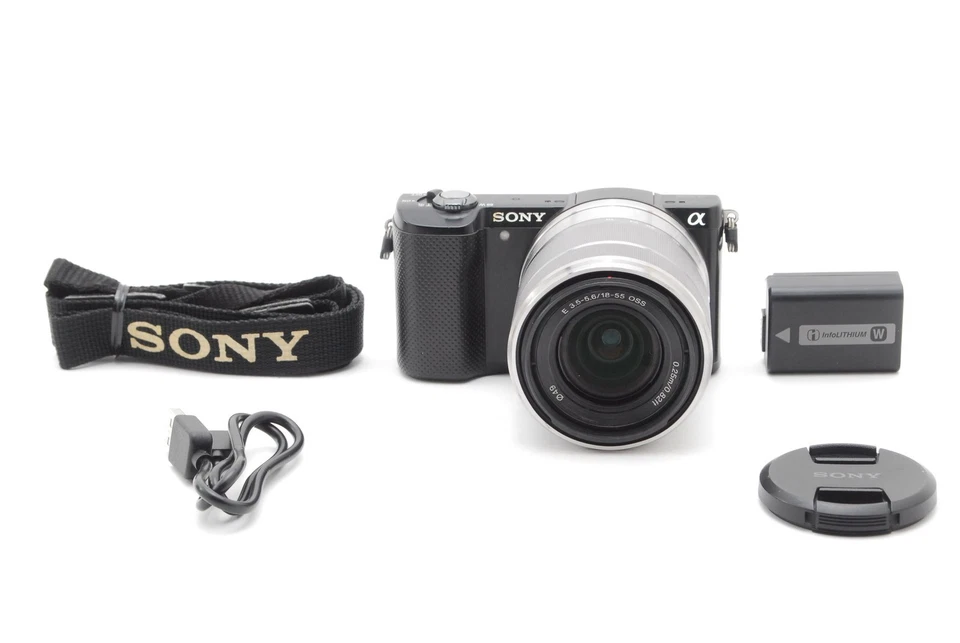 [NEAR MINT] SONY α5000 A5000  E 18-55mm F3.5-5.6 OSS Lens Black FROM JAPAN - Image 3 of 4