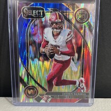 🔥2024 Panini Select Jayden Daniels RC Red & Blue Shock Prizm #217 Club Level