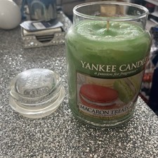 Image of Yankee Candle Macaron Treats Discontinued Large Jar Classic Label 623g VHTF New