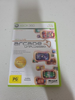 Xbox 360 - Xbox Live Arcade Unplugged With Manual