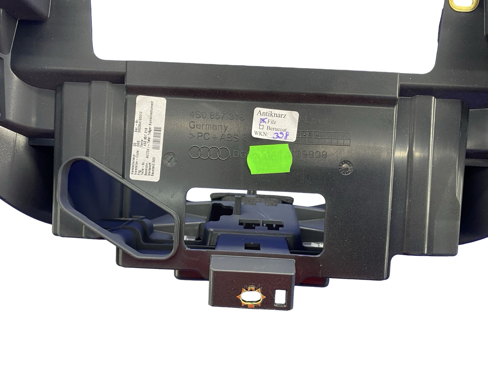 2017-2023 AUDI R8 V10 4S RWS OEM FRONT SPEEDOMETER SUPPORT MOUNT BRACKET TRIM
