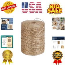 PerkHomy 800 Feet Natural Jute Twine Long Twine String for Crafts Gift Wrappi...