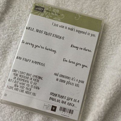 Stampin Up Here For You Stamp Set Sympathy, Sickness , Loss Of Pet Card Maker