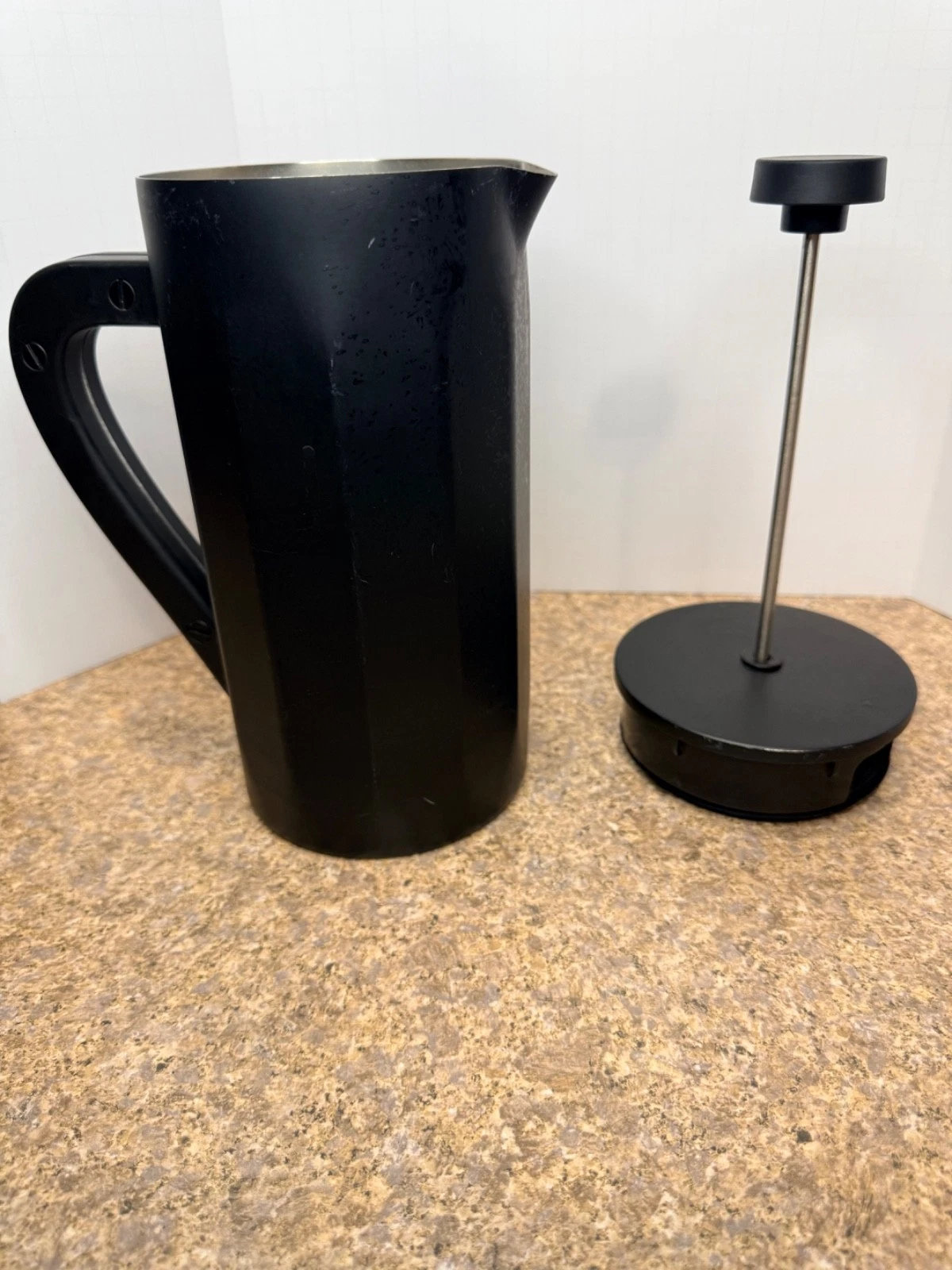 Starbucks French Press Coffee Maker 34 fl oz / 1L Black Stainless Interior w/ Pl
