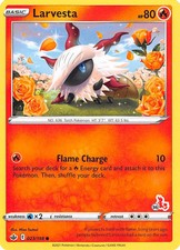 Larvesta (23/198) (Cinderace Stamp #36) Pokemon [Battle Academy 2022] LP
