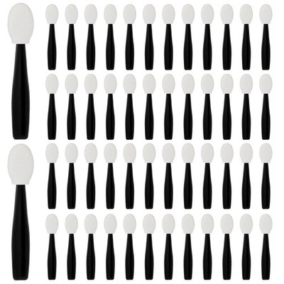 50PCS Disposable Eye Shadow Sponge Applicators, Mini Dual Sided white 