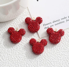 Lot mickey head Metal Charms DIY Earring Keychain Jewelry Making Pendants