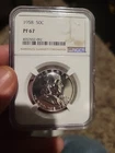 1958 50c NGC PF67 FRANKLIN HALF PROOF SILVER PF 67
