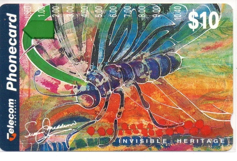 Telecom $10 Mint Phonecard-Invisible Heritage