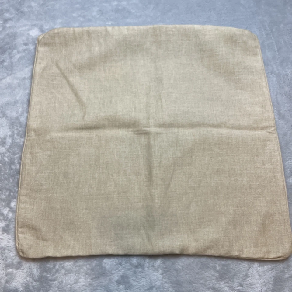 Pottery Barn Pillow Cover Square 20x20 Seagrass Linen Textured Zipper Neutral - Image 2 of 4