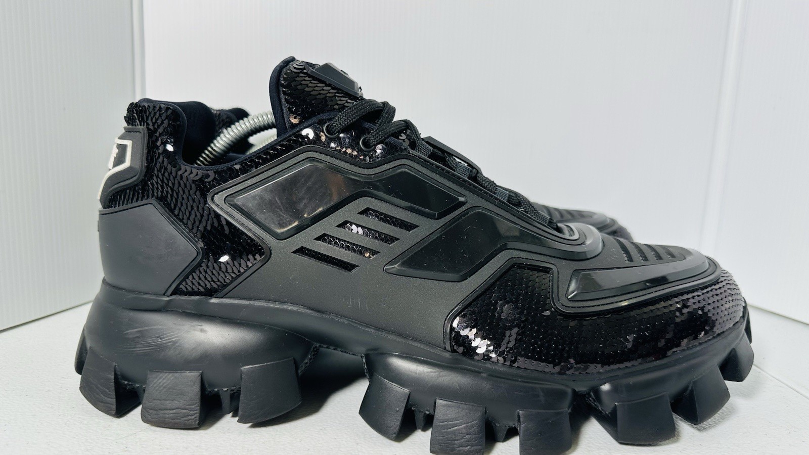 PRADA Sequin Cloudbust Thunder Sneakers - 2EG293 … - image 13