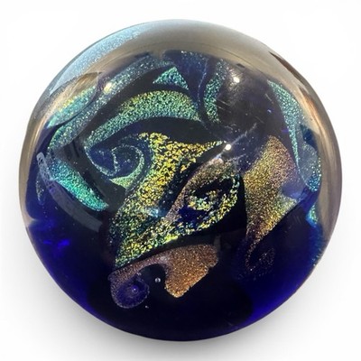 3  Glass Eye Studio # 20 Northern Lights Glass Paperweight