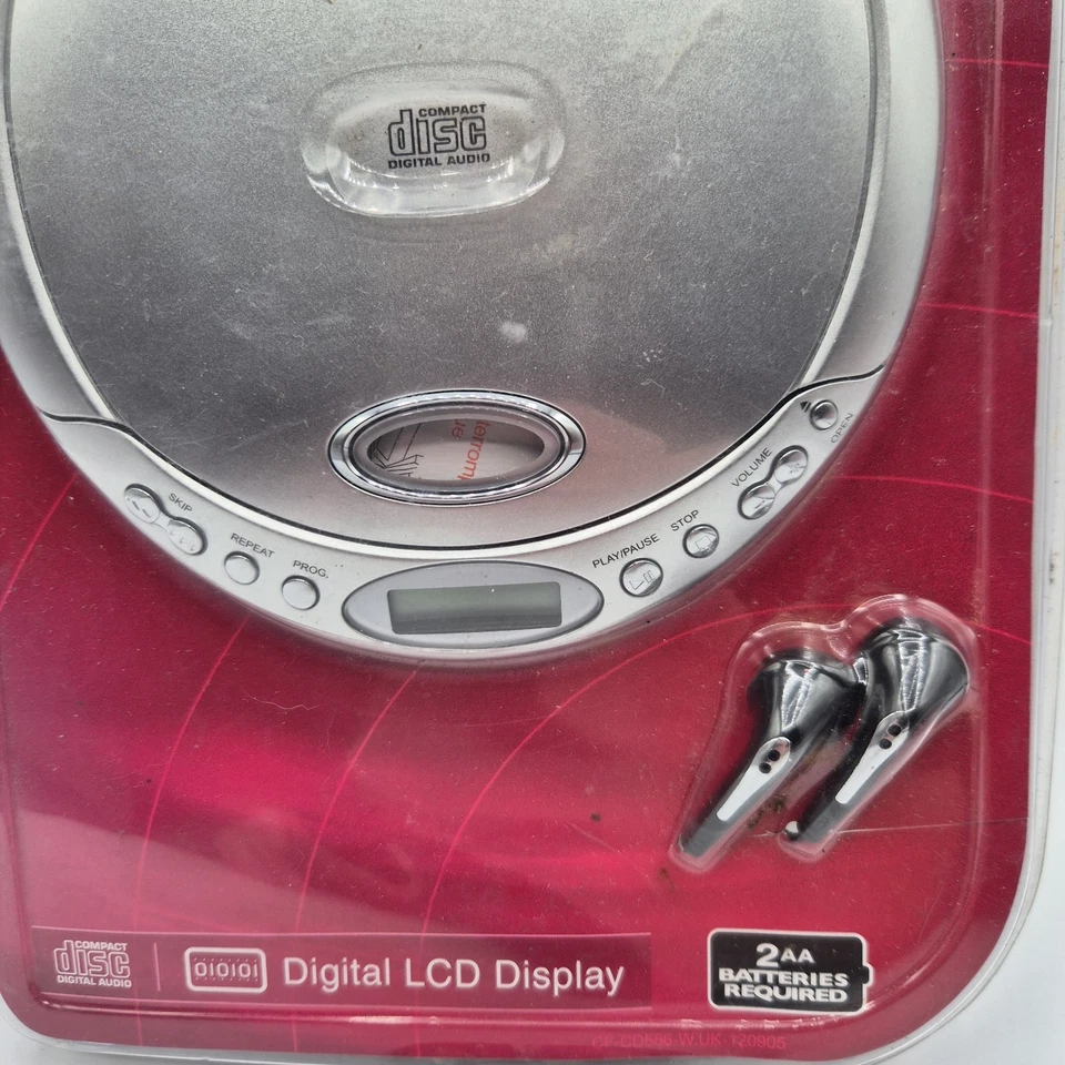 Reproductor de CD portátil Durabrand Walkman CD-566 con auriculares nuevo en caja Foto 2 de 3