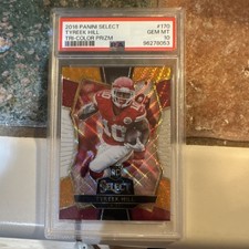 Panini Select 2016 Tyreek Hill #170 Tri-Color Prizm Premier Rookie PSA 10 Chiefs