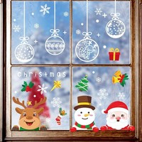 Fensterbilder Weihnachten Selbstklebend, Fensterdeko Weihnachtsmann