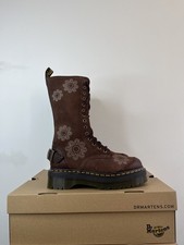DR MARTENS 1B99 DUNNET FLOWER EH SUEDE LEATHER LACE UP MID CALF BOOTS UK 7 NEW 