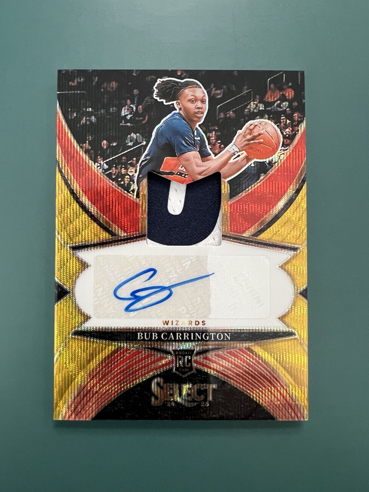 2024-25 Select Bub Carrington Gold Wave Patch Auto RC SSP /10