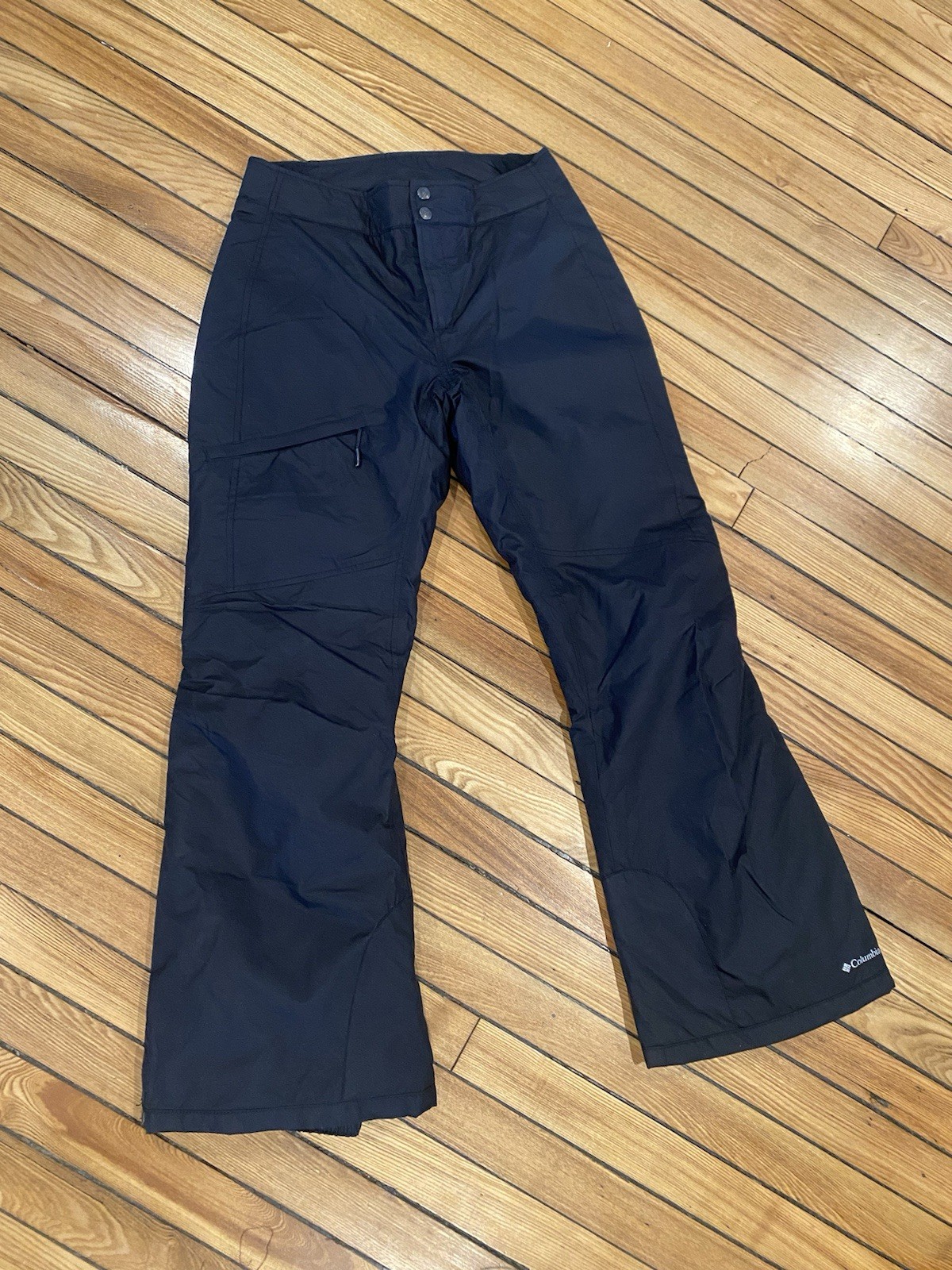 Colombia Bugaboo Woman’s Size Med Snow pants Waterproof Omi-tech Black Ski Y2K