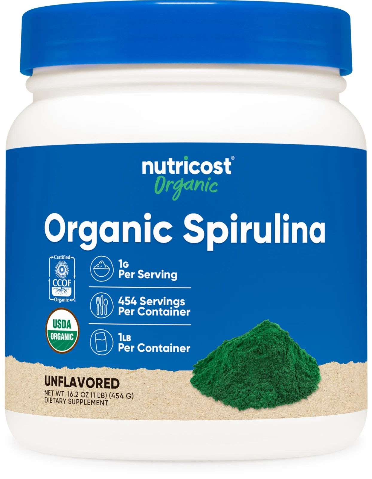 Spirulina 1LB Bottle