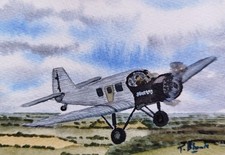 ORIGINAL AQUARELL - Junkers F 13.