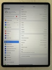 Apple iPad Air A2899 13" 128gb Wifi Touchscreen Tablet GAL157300