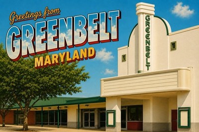 Greetings From Greenbelt Cinema MARYLAND Modern Large Letter Postcard C623