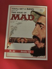 October 1963 [Checklist] 1992 Lime Rock Mad Magazine Series 1 #82 Fidel Castro