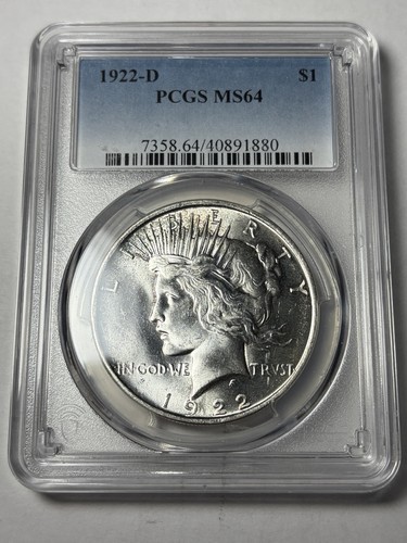 1922-D PCGS MS64 Peace Silver Dollar