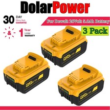 3 PACK For DeWALT DCB205-2 20V MAX XR 5.0 AH Lithium-Ion Battery Tool DCB206 New