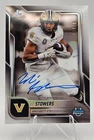 2025 Bowman Chrome University Football White Refractor Eli Stowers #BCA-EST