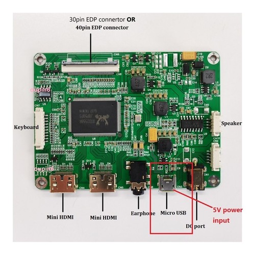 Controller board KIT Mini HDMI USB + 11.6" 1366X768 Screens LED panel IPS LCD - Picture 3 of 8
