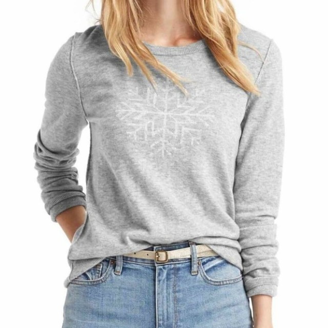 gap snowflake sweater