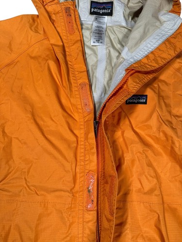 Patagonia H2NO Rain Jacket Kids Size XXL (16-18) Full Zip Orange Nylon Hike - Picture 9 of 10