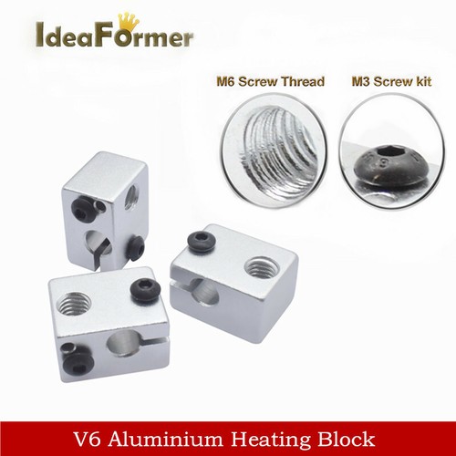 V6 Heater Block 0.4-1.75mm Nozzle M67*22mm Throat Silicone Cover For V6 Hot End - Picture 10 of 13
