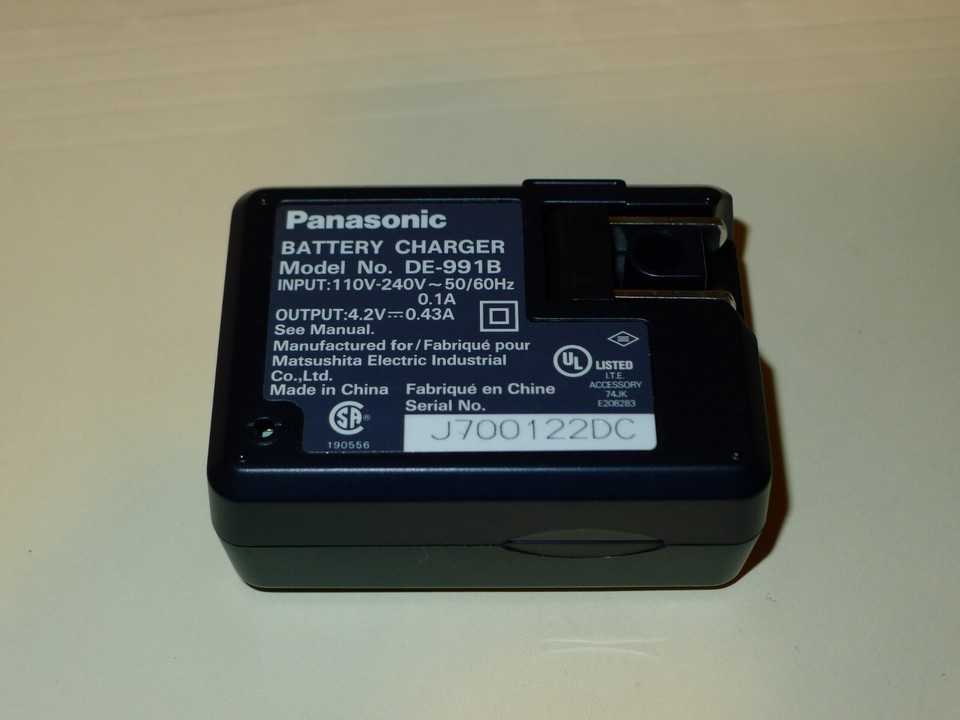 Panasonic Lumix battery charger DE991 eBay