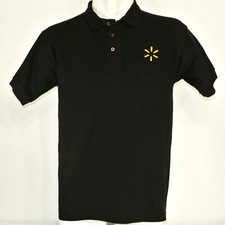 WALMART Spark Associate Employee Uniform Polo Shirt Black Size XL NEW