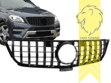 Sportgrill Kühlergrill für Mercedes Benz W166 schwarz glänzend
