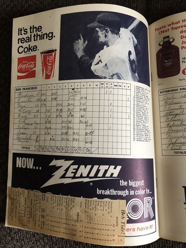 Pittsburgh Pirates 1971 NL Championship Series Games 3 & 4 Programs & Tickets - Picture 2 of 9