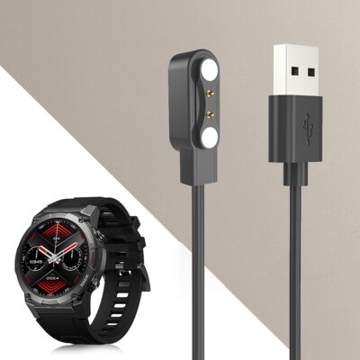 Magnetisches Ladekabel, 1 m, USB 2-poliges Ladekabel für Zeblaze Vibe 7 Pro DE