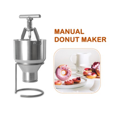 Manual Donut Maker Stainless Steel Doughnut Machine Dough Dispenser Resizable