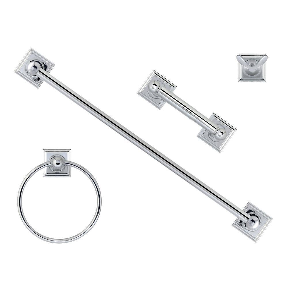 MODONA Viola 24 in. Double Towel Bar in Polished Chrome 6224D-A
