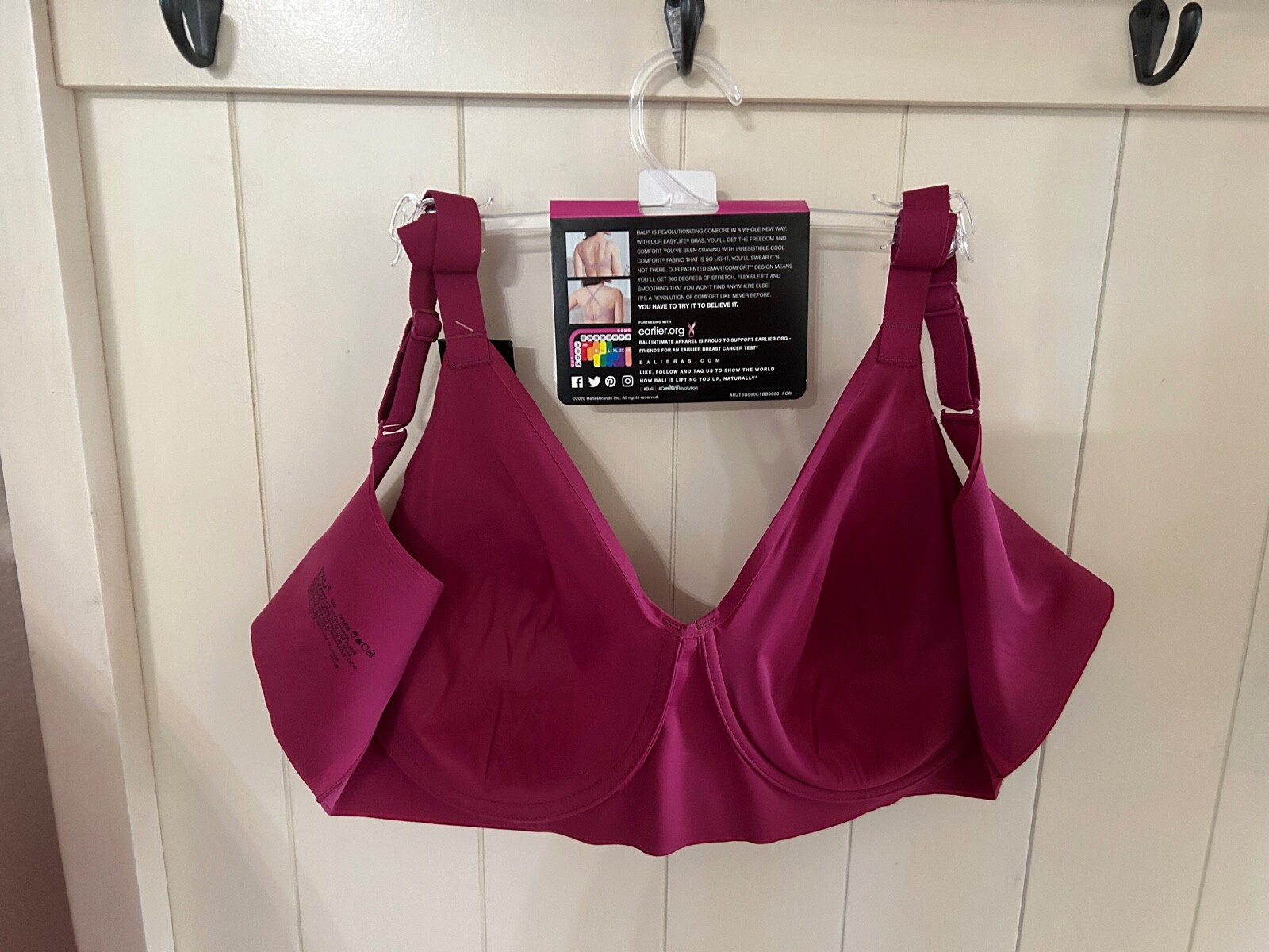 Bali Bra Comfort Revolution Easy Lite Underwire Invisible Support CHOOSE SIZE eBay