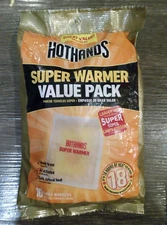 HotHands Super Warmer Value Pack XL 18 Hours Of Heat Packet Of 10. 5/28