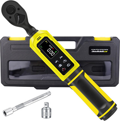 High-Precision 3/8'' Digital Torque Wrench 1-60Nm with Buzzer & LED Flash