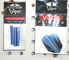 Viper Sure Grip Darts Blue Replacement Sleeves  Matching Oryx Flights