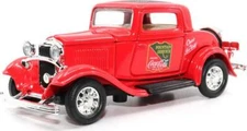 1932 Ford Coupe Red Coca-Cola Fountain Service 1:43 Scale Diecast Model
