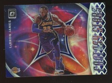 2019/20 Panini Optic LEBRON JAMES FANTASY SILVER PURPLE HOLO Prizm Refractor MVP