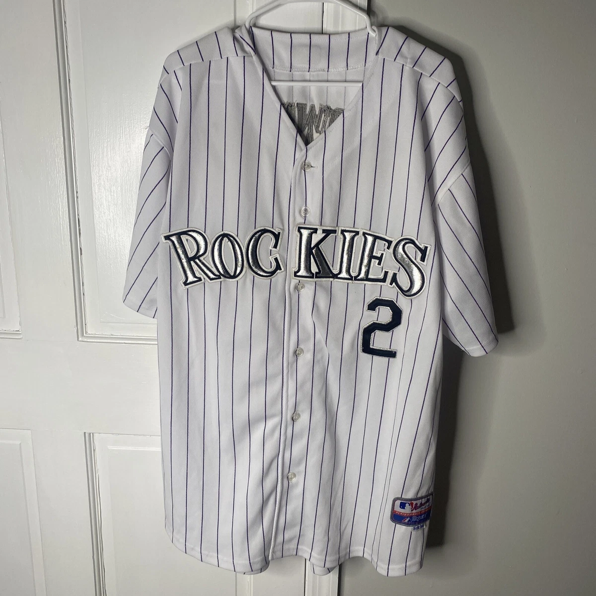 Men's Majestic Gray Colorado Rockies Team Official Jersey