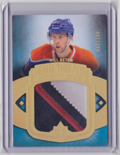 2013-14 UD ULTIMATE COLLECTION DEBUT THREADS PATCH/100 WILL ACTON #UDT-WA OILERS